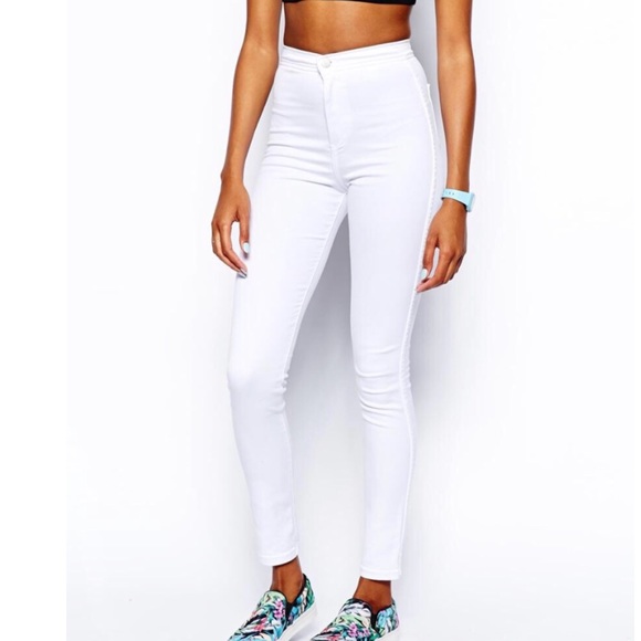 topshop white skinny jeans